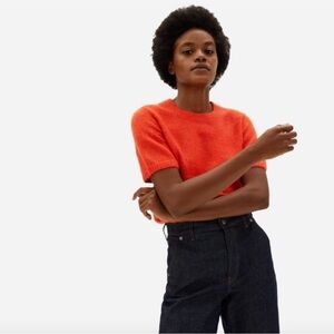Everlane The Alpaca Sweater tee Currant XL wool sustainable minimalist classic